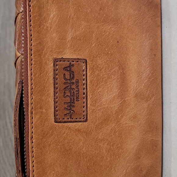 Vilenca Holland for Anthropologie Brown Woven Leather Clutch Wallet - Picture 4 of 10